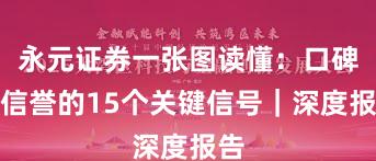 永元证券一张图读懂：口碑与信誉的15个关键信号｜深度报告