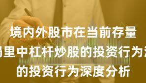 境内外股市在当前存量博弈格局里中杠杆炒股的投资行为深度分析