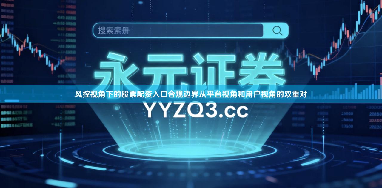 风控视角下的股票配资入口合规边界从平台视角和用户视角的双重对
